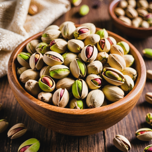 Miel con pistachos