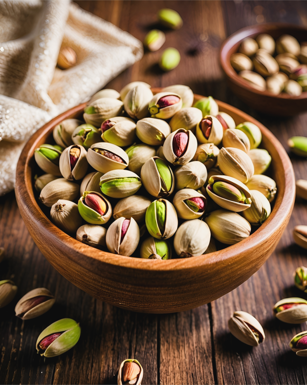 Miel con pistachos
